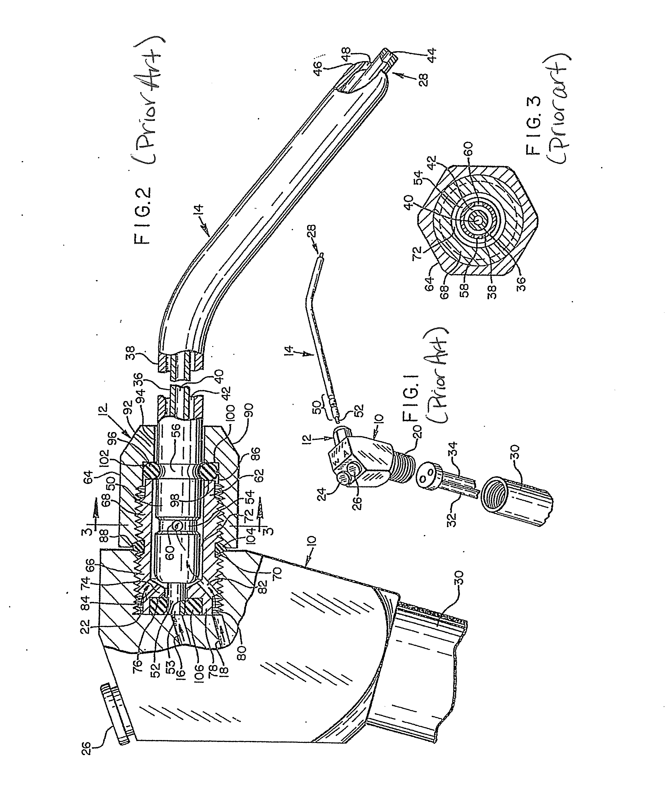 Adapters with light sources for dental air/water syringes