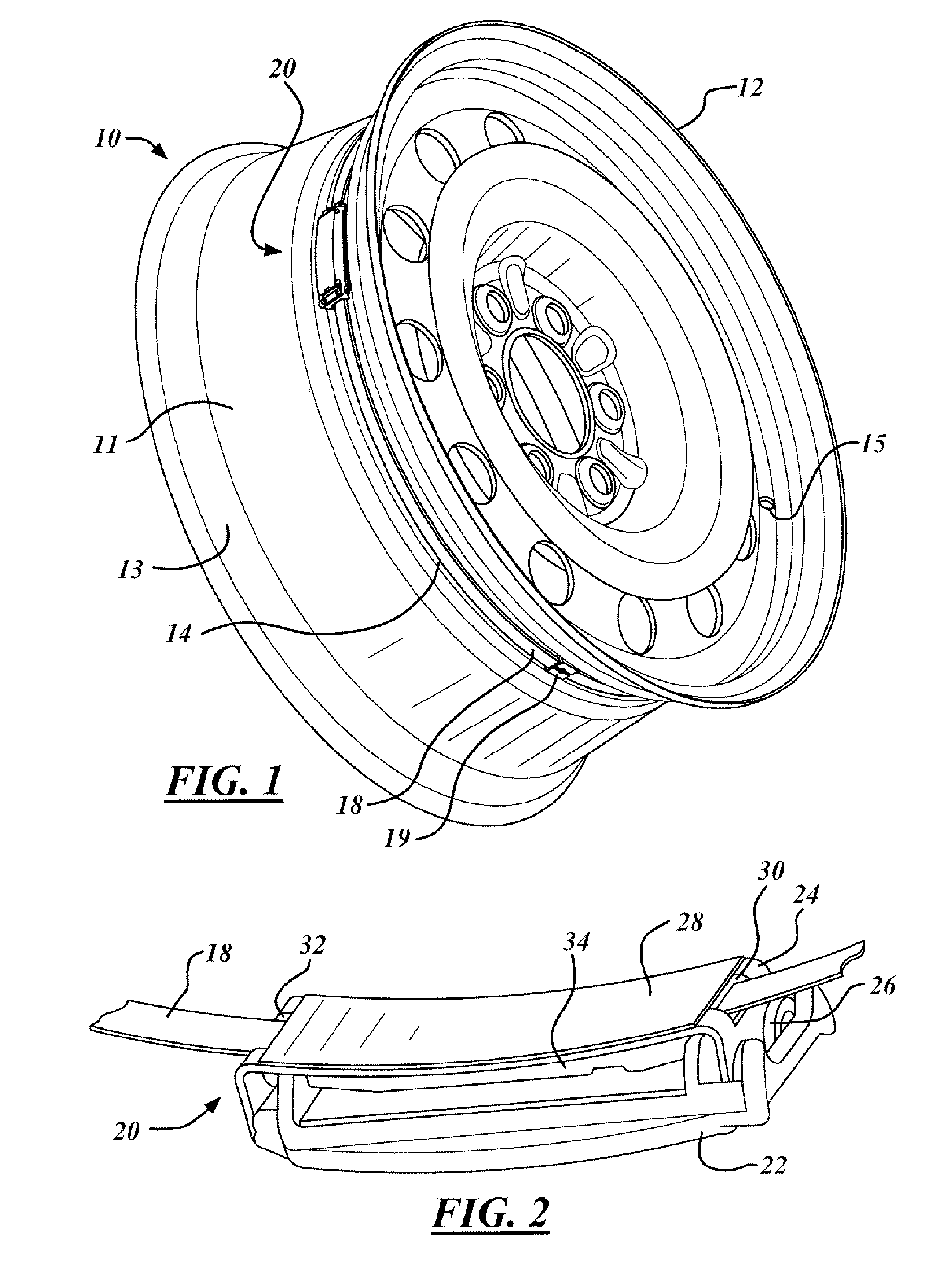 Tpms sensor assembly and method therefore