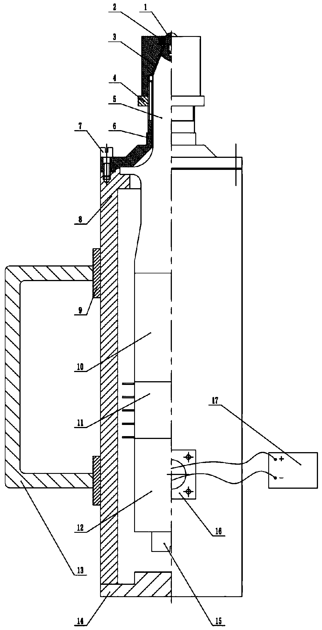 Self-lubricating-type ultrasonic rolling device with micro-array structure on tool head