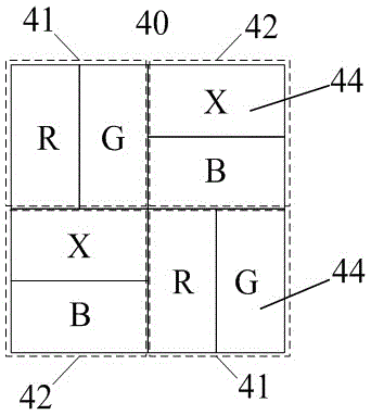 Color filter film, color filter film display unit and array structure thereof