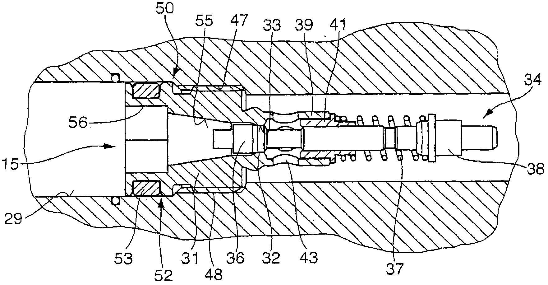 Integration of a delta-p expansion valve for COP-optimal regulation in a high-pressure connection, in particular an internal heat exchanger