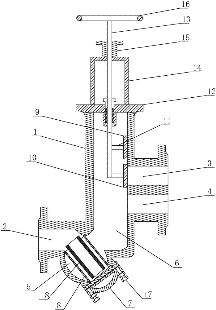 A guide type multifunctional water valve