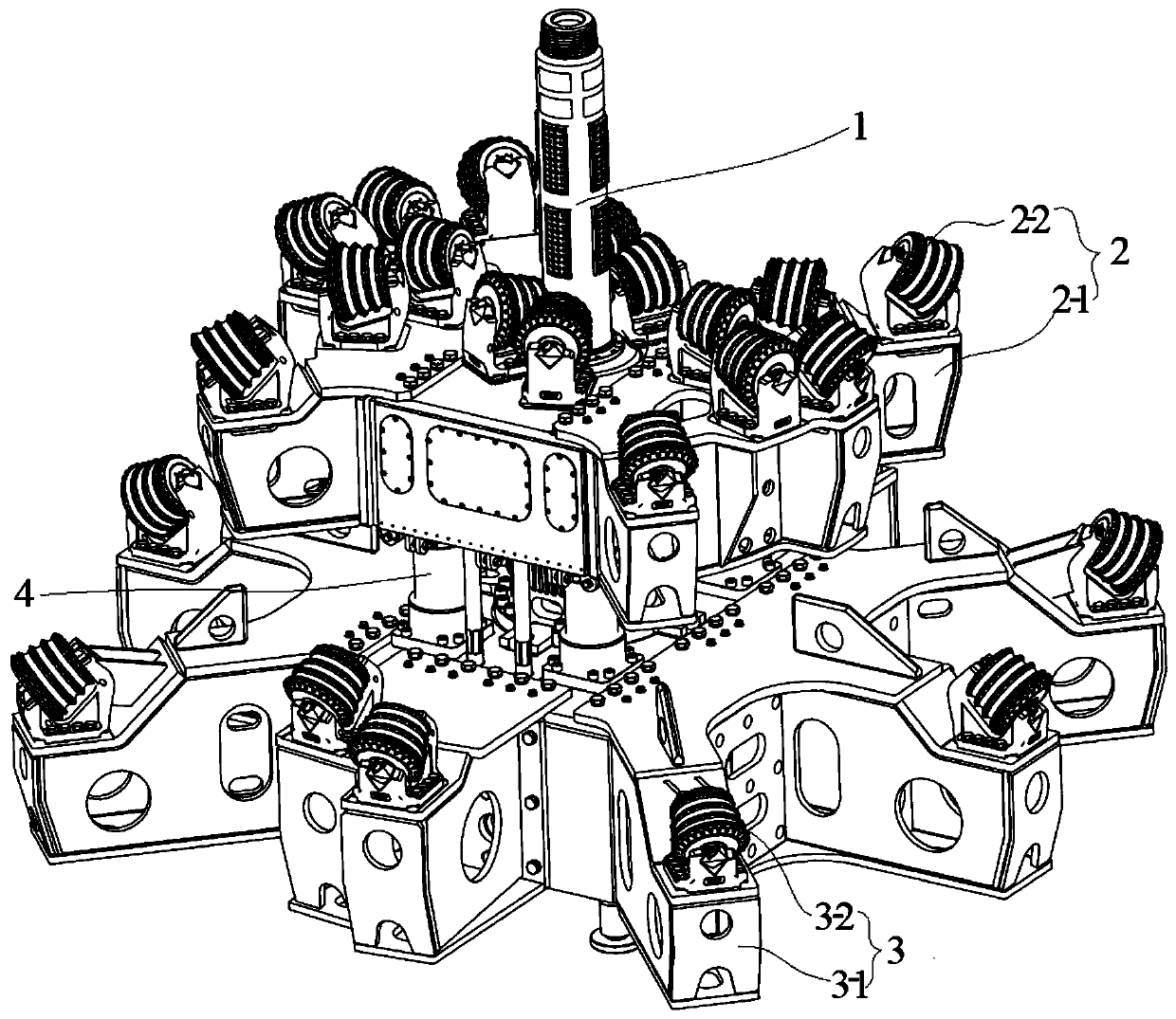 Compound reaming cutter head and control method thereof