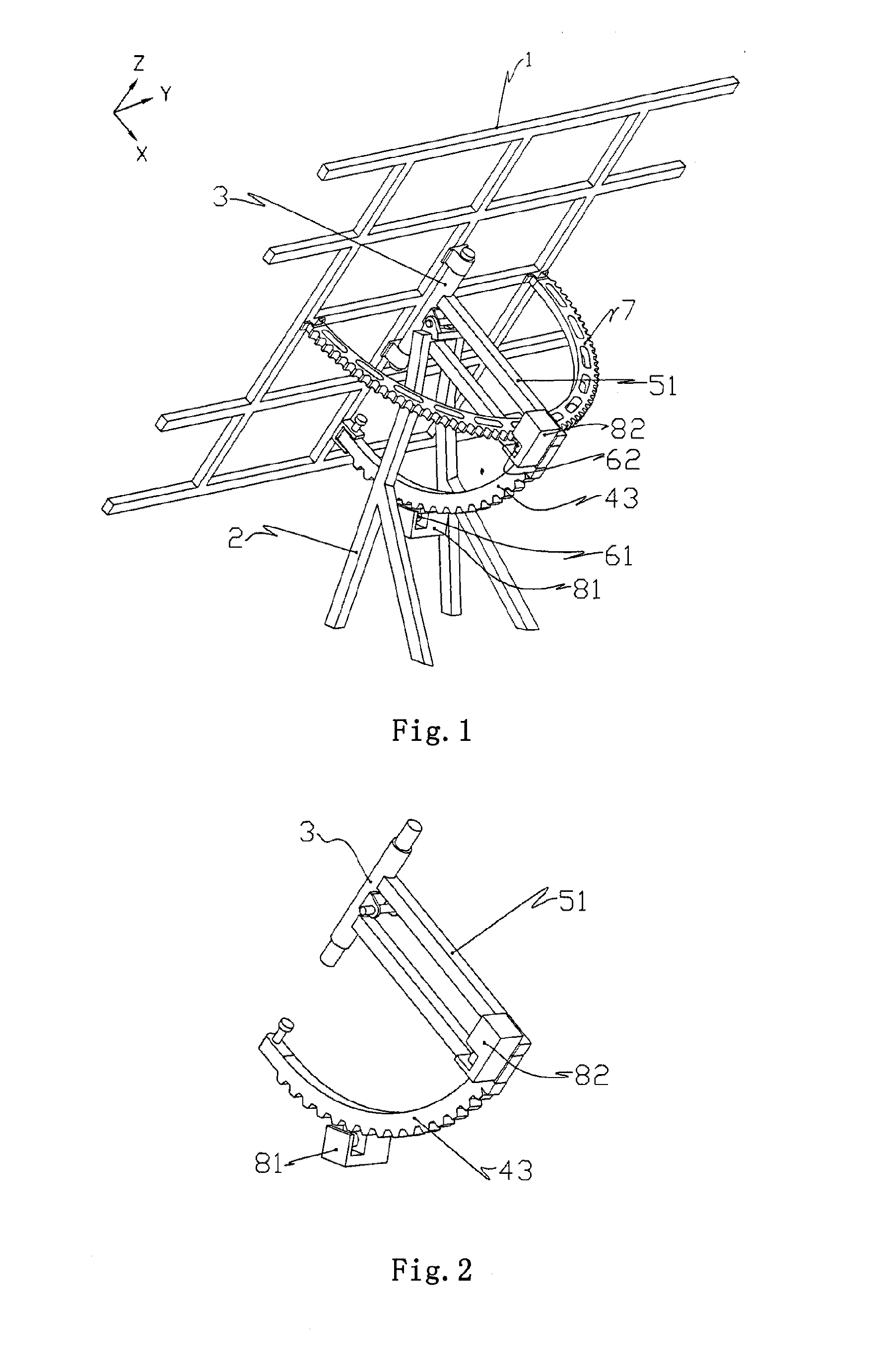 Automatic sunlight tracking device