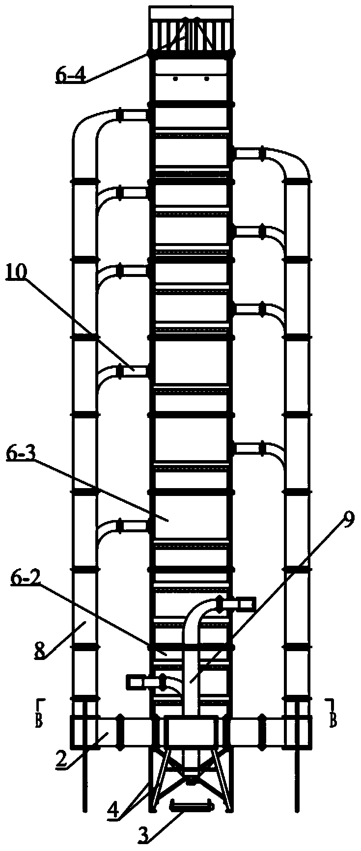 Grain dryer with automatic weighing device