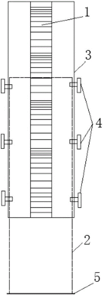 Extension-type invar bar code rod and precise leveling method thereof