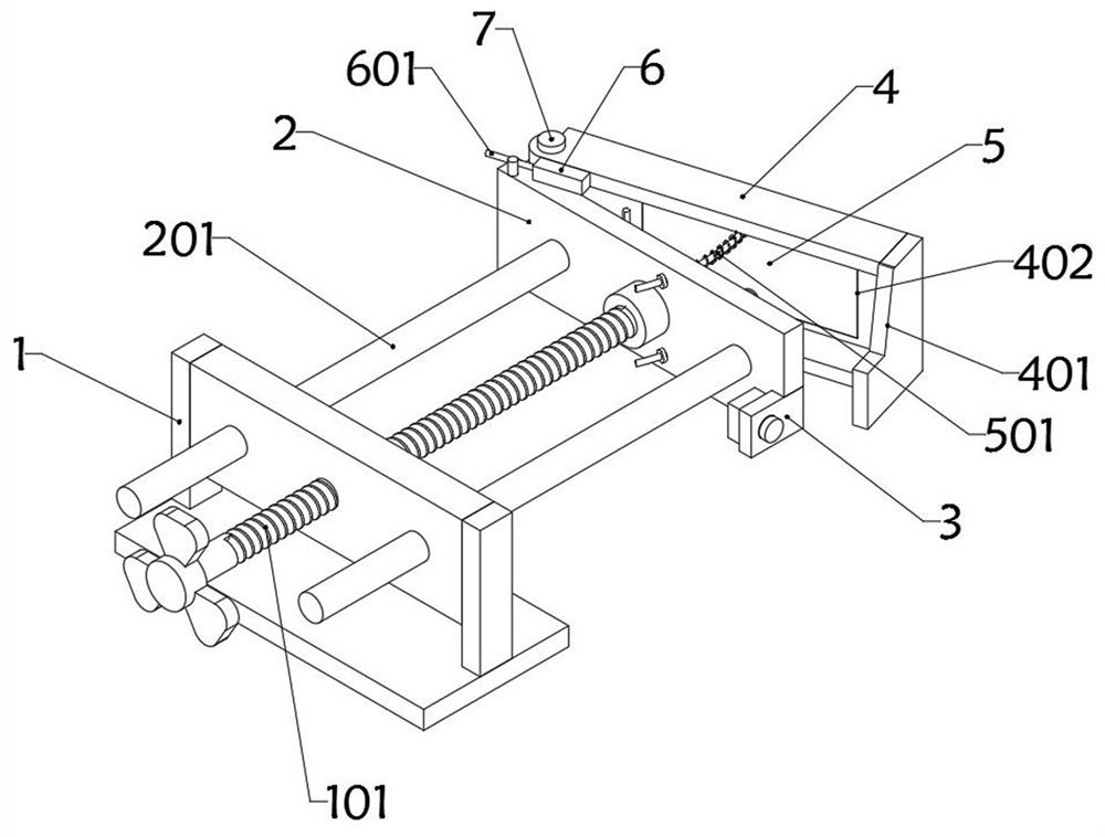 Cutting position accurate adjusting structure for coiled material film packaging