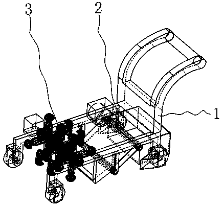 Device for recycling road asphalt garbage adopted in green building