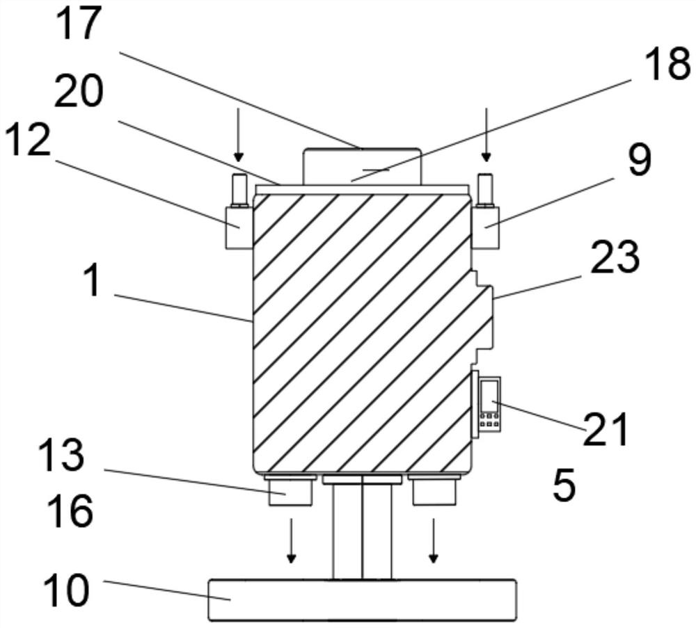 Hardware machining surface blank surface cleaning and deoiling device