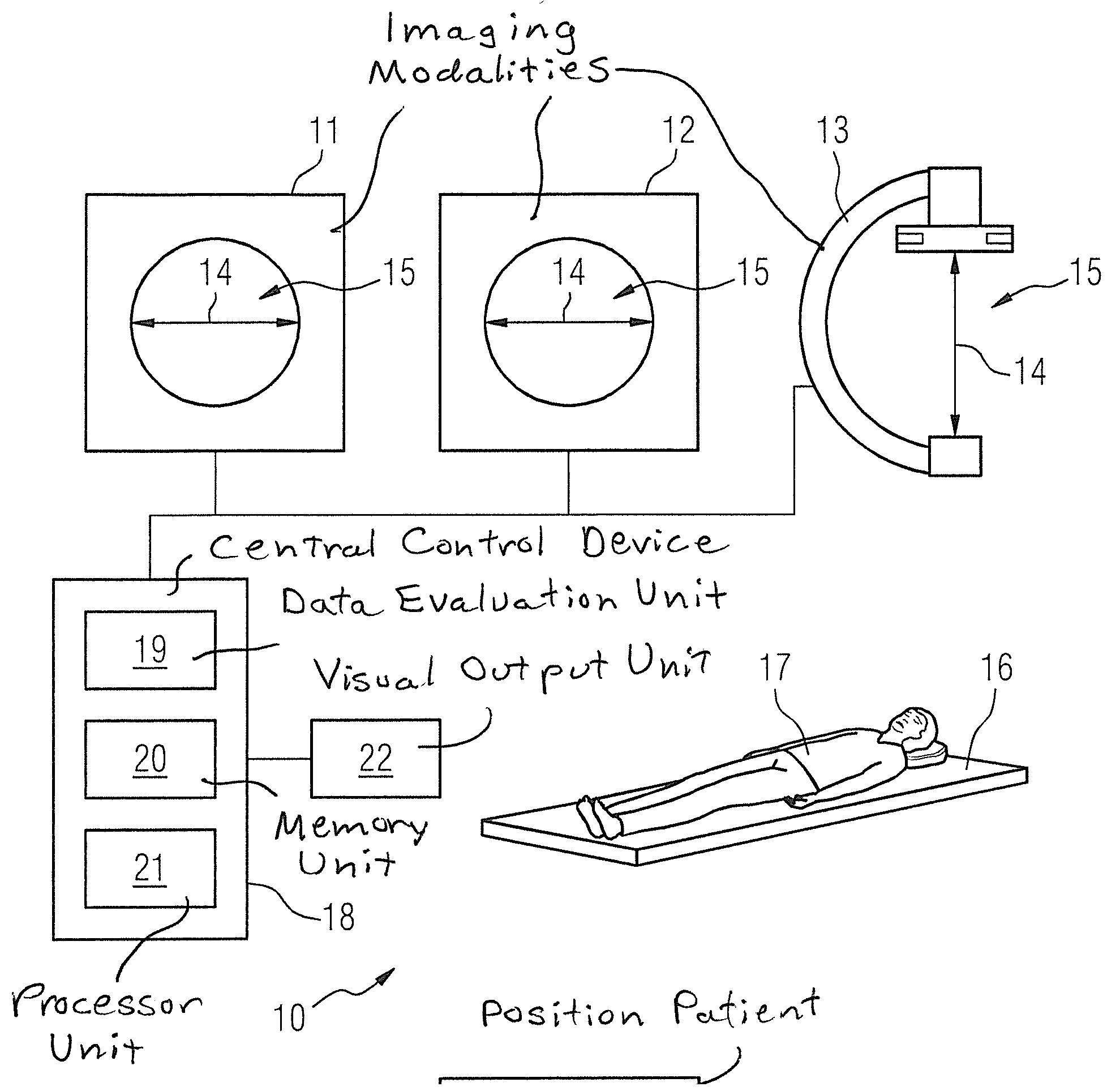 Method to prepare an interventional and/or diagnostic imaging procedure with at least two different medical imaging modalitites