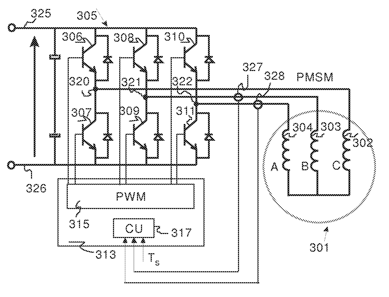 Sensorless control of salient-pole machines