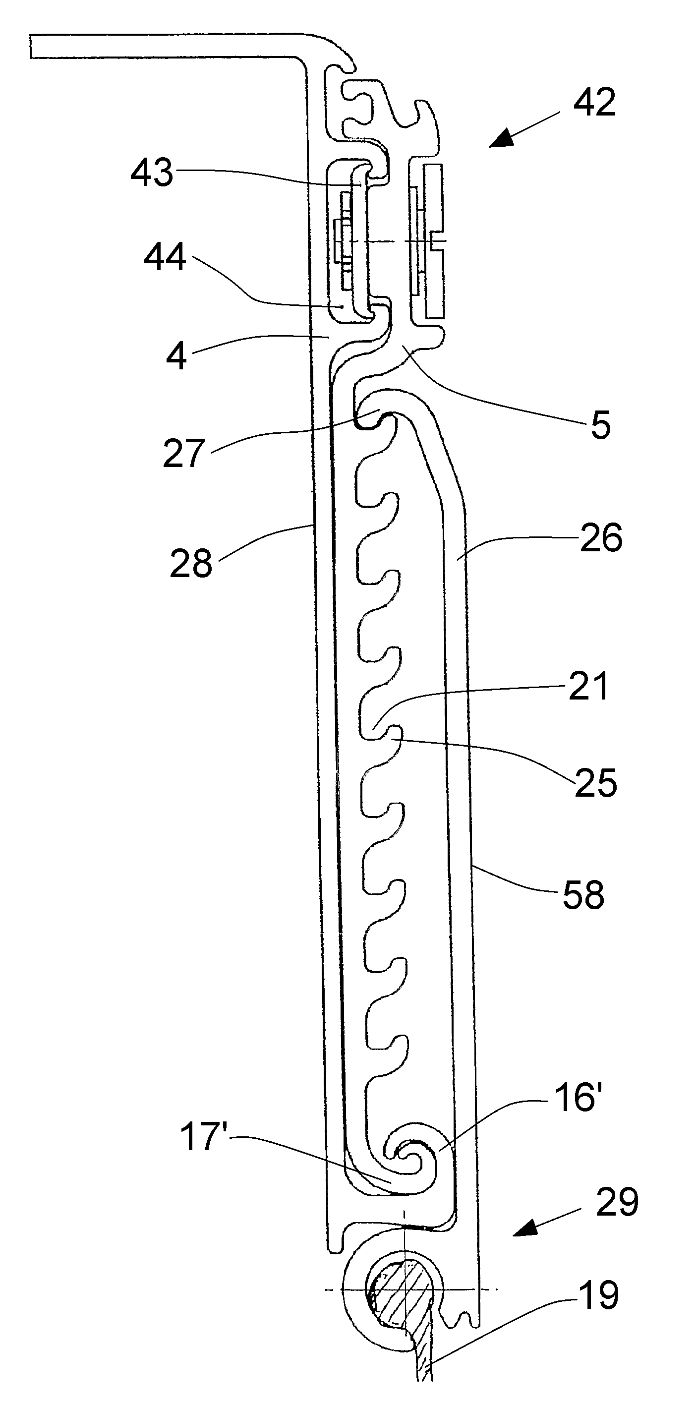 Tarpaulin mounting frame