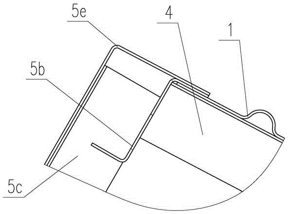 A roof structure of a subway vehicle without side beams
