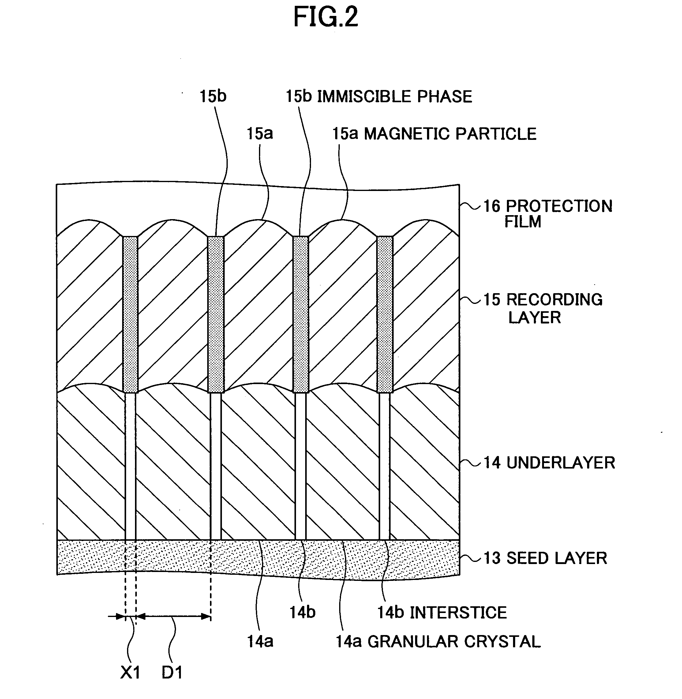 Perpendicular magnetic recording medium, method of producing the same, and magnetic storage device