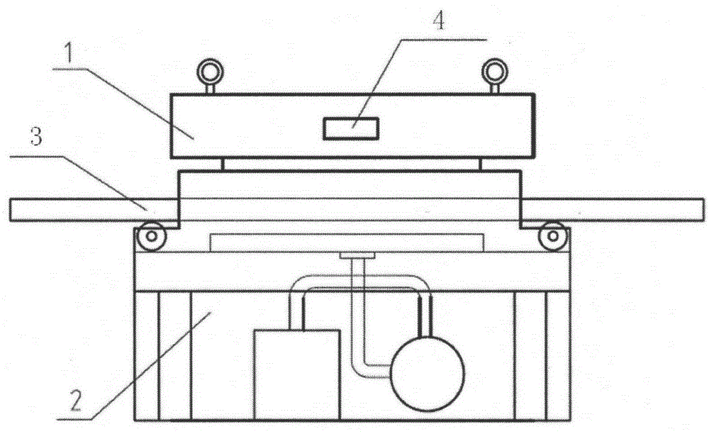 A pipe row preheating device