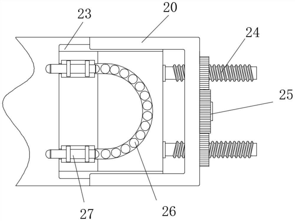 Automatic triangular sealing groove machining mechanism acting on automobile parts