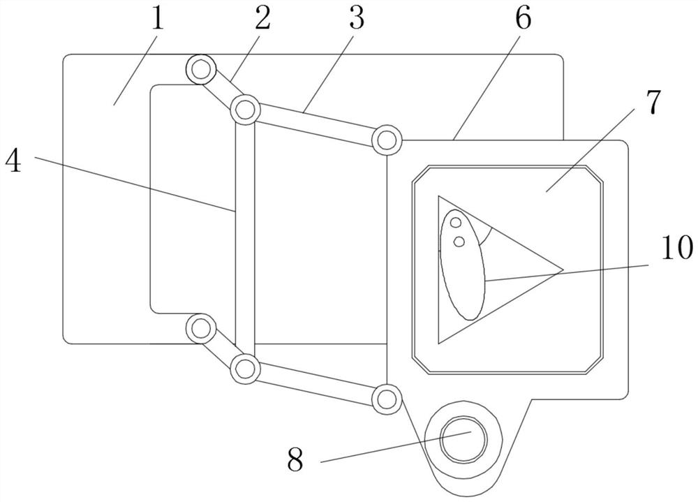 Automatic triangular sealing groove machining mechanism acting on automobile parts