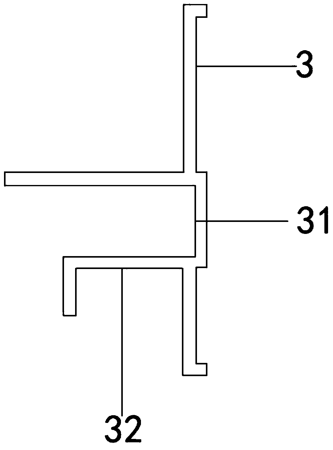 Mounting structure of fabricated lamp trough decorative line