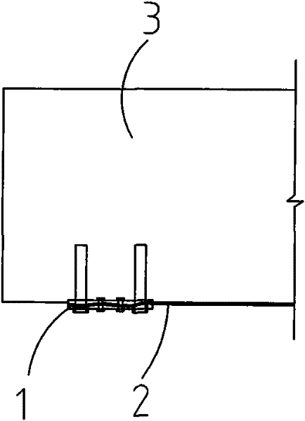 Device for reinforcing concrete beam slab by pretension carbon fiber plate and construction method