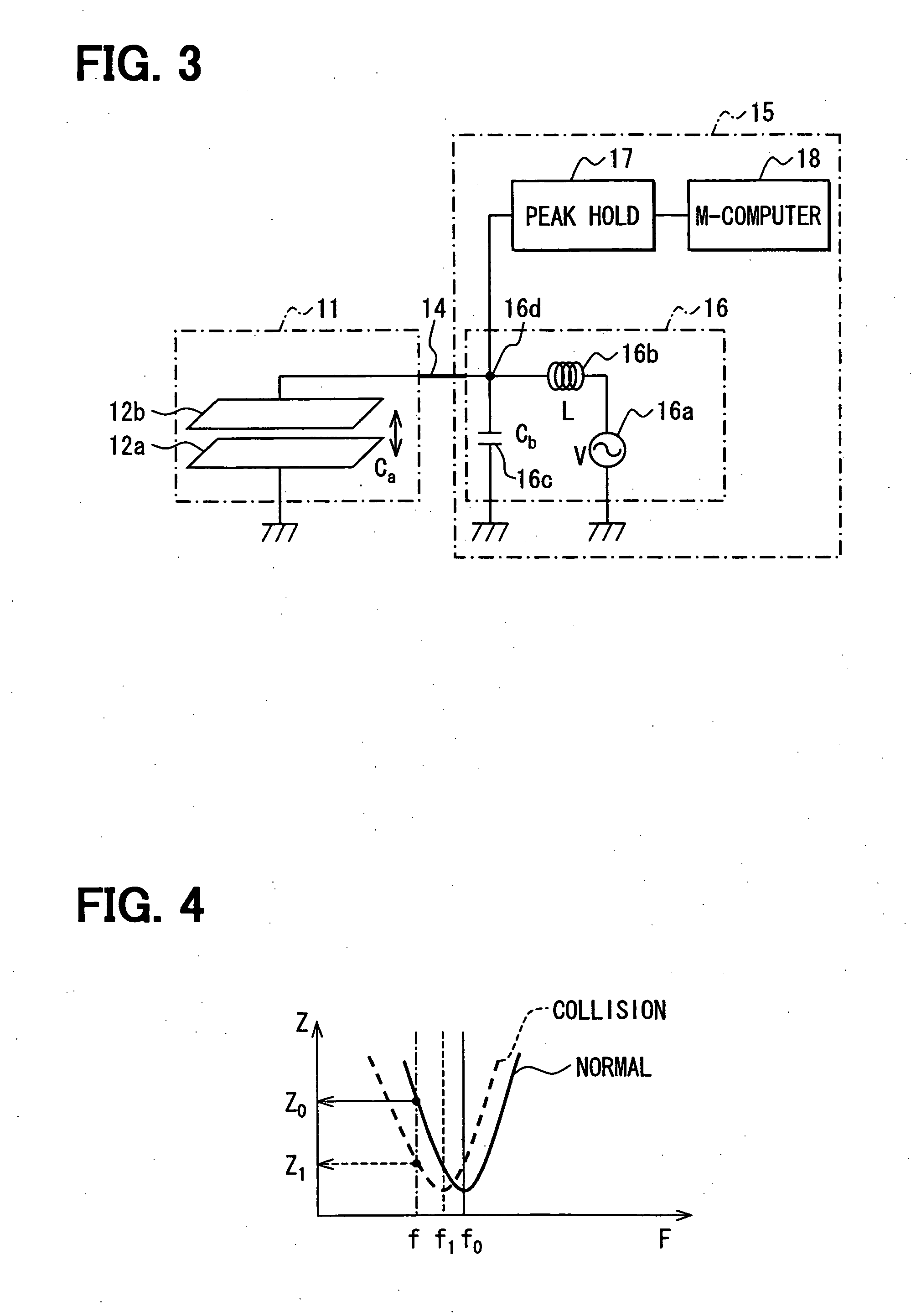 Vehicle collision detecting device