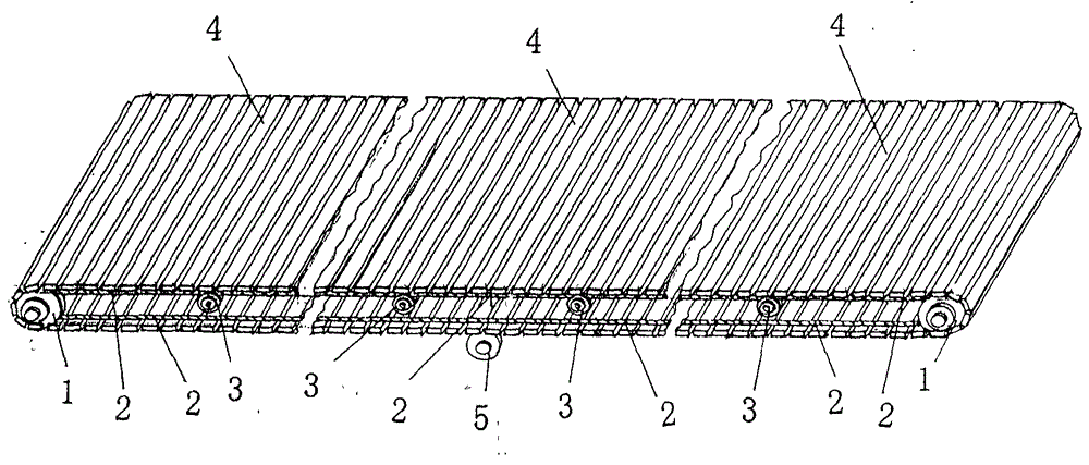 Roller blind type phosphogypsum drying conveyer belt