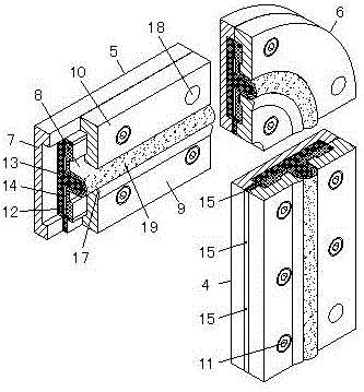 Improved method and device for high water pressure difference gate sealing
