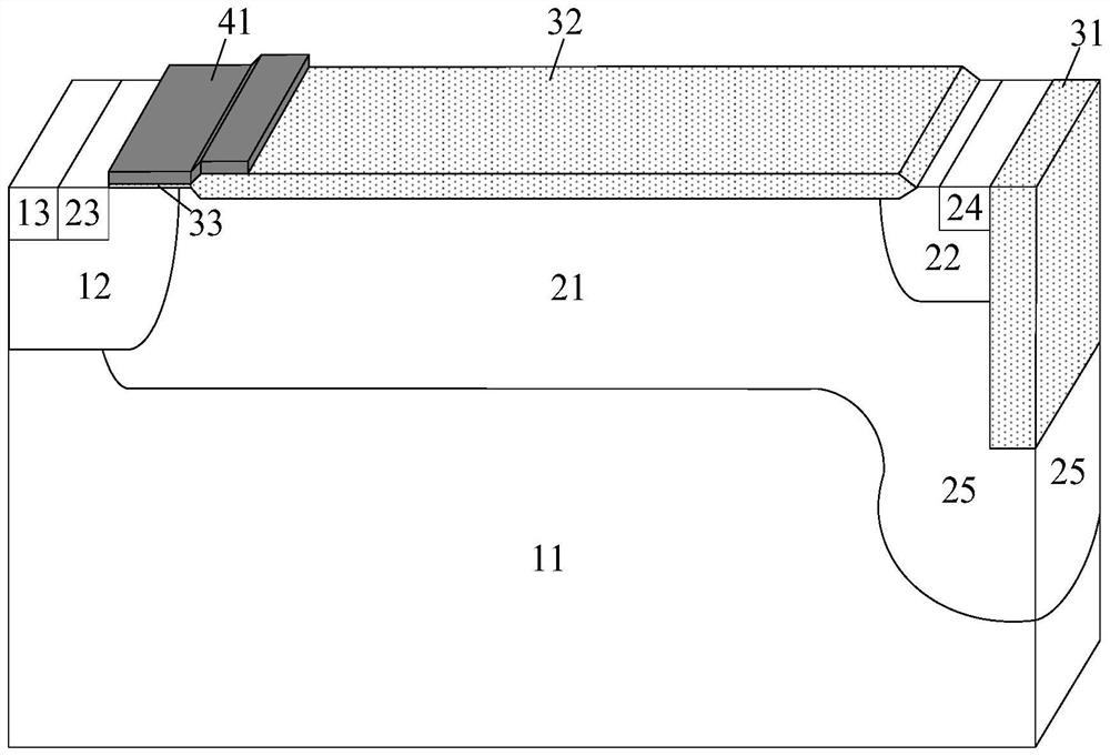 High-voltage integrated power semiconductor device and manufacturing method thereof