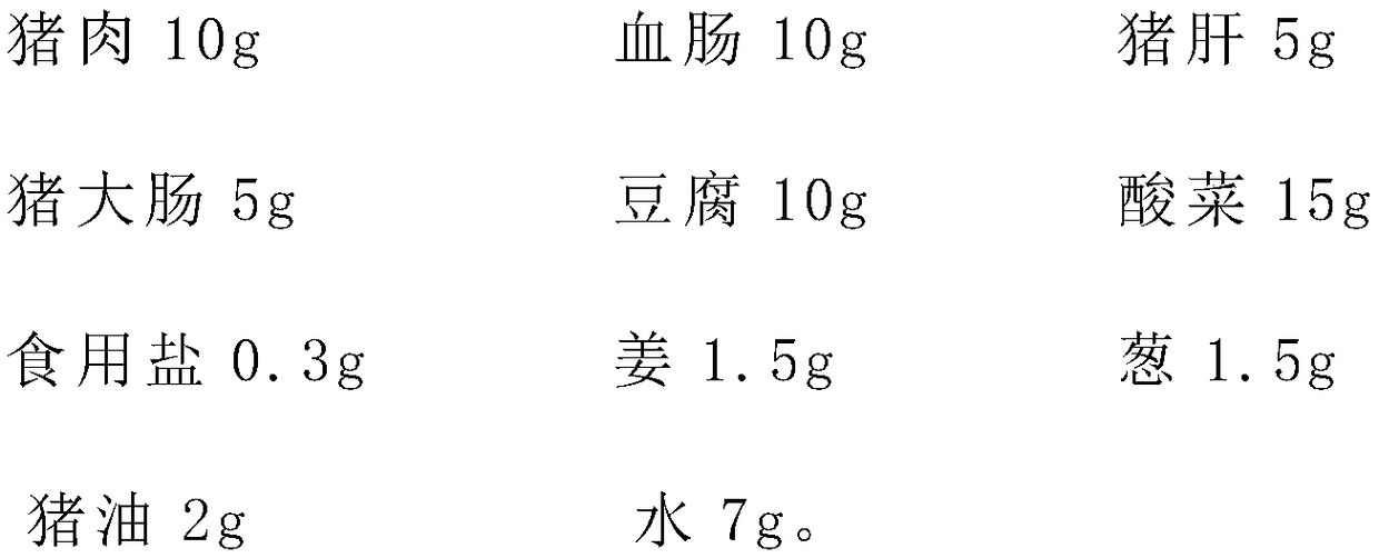 Instant pork dish and preparation method thereof