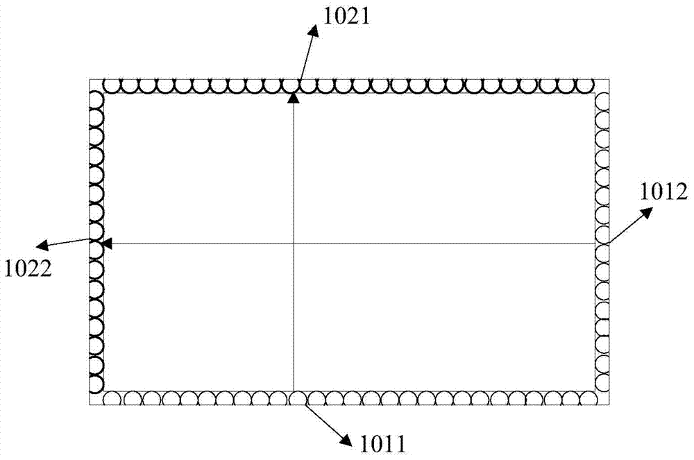 A method and device for determining candidate touch points