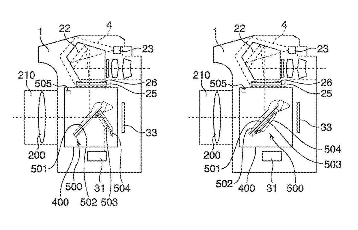 Image pickup apparatus including mirror unit and method of controlling the same