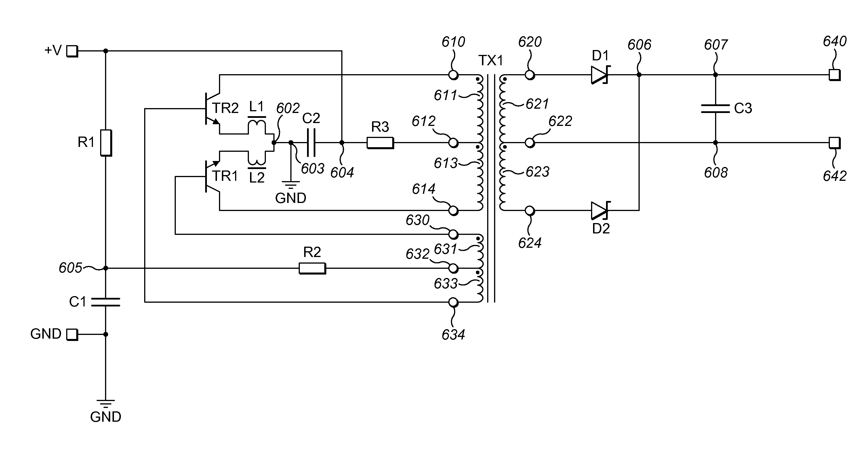 Embedded magnetic component transformer device