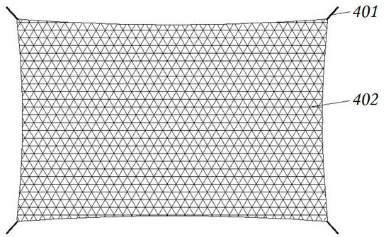 An easy-to-position diffusion-type water conservancy engineering anti-scour mesh for sloping land