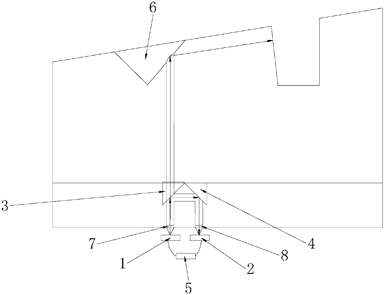 Monitoring system and monitoring method of SR4 optical module transmitting power