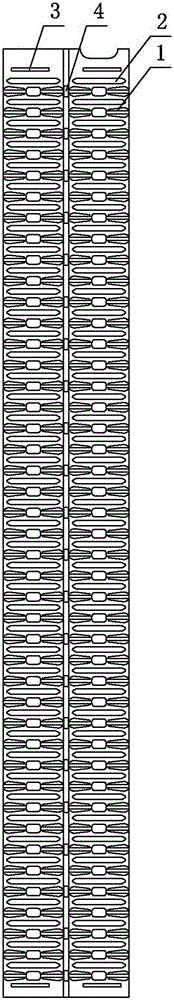 Progressive die stamping device and process for porous plate of automobile air-conditioning parallel flow evaporator