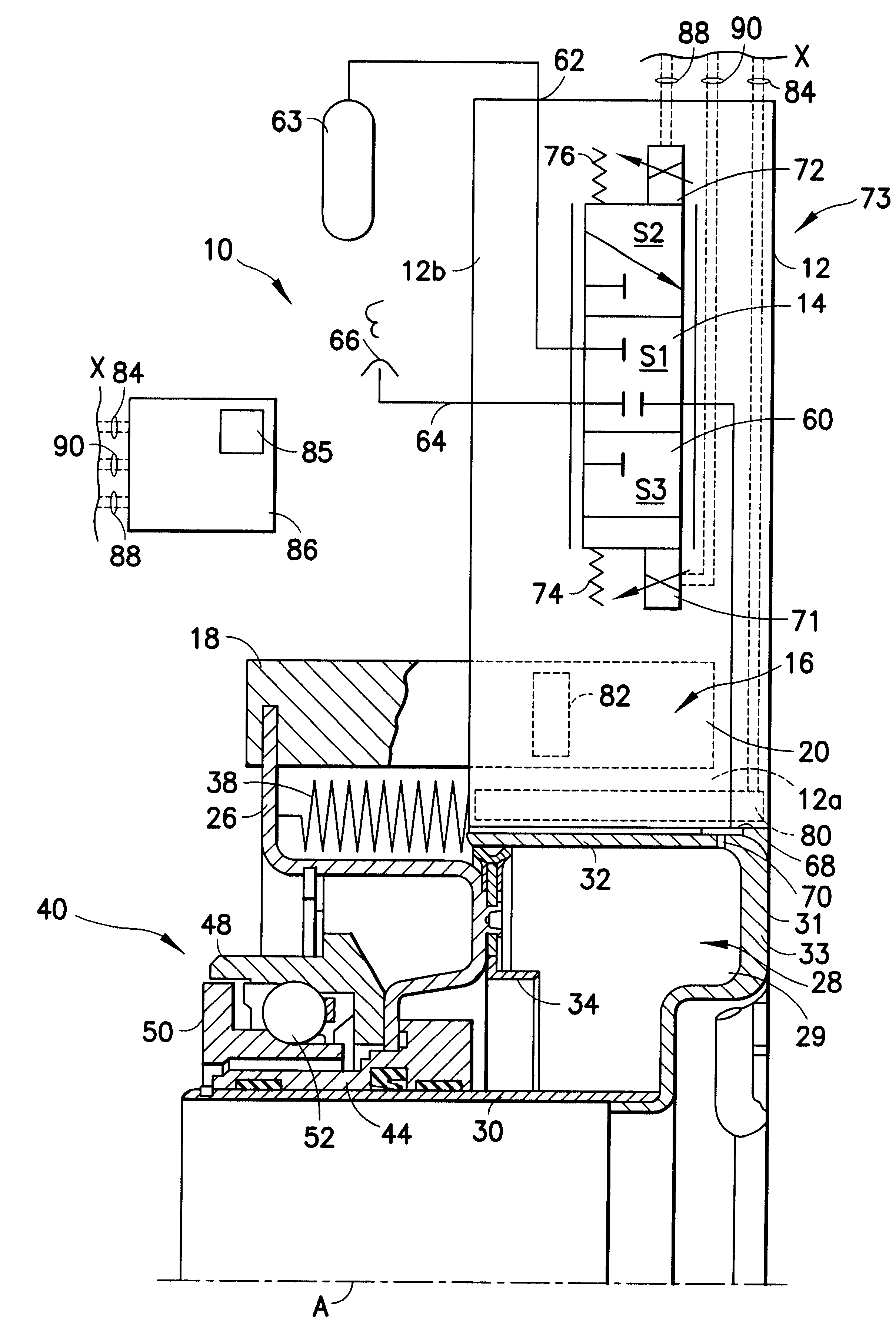 Actuation device for a friction clutch in a motor vehicle
