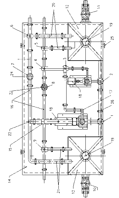 Test device and test method of simulating well concentration cement slurry displacement efficiency