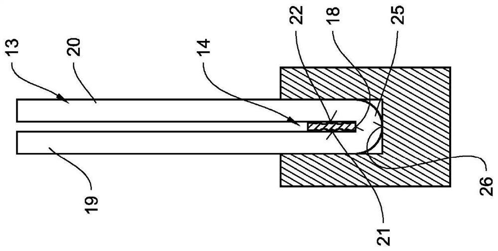 Brush comprising tufts of bristles fixed by means of staples and wire for producing such staples