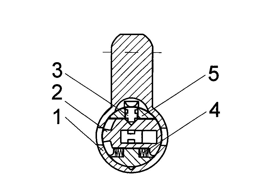 Novel anti-push device for blade lock core