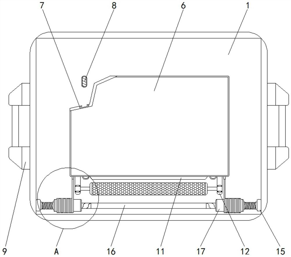 Electric control box with display screen for elevator