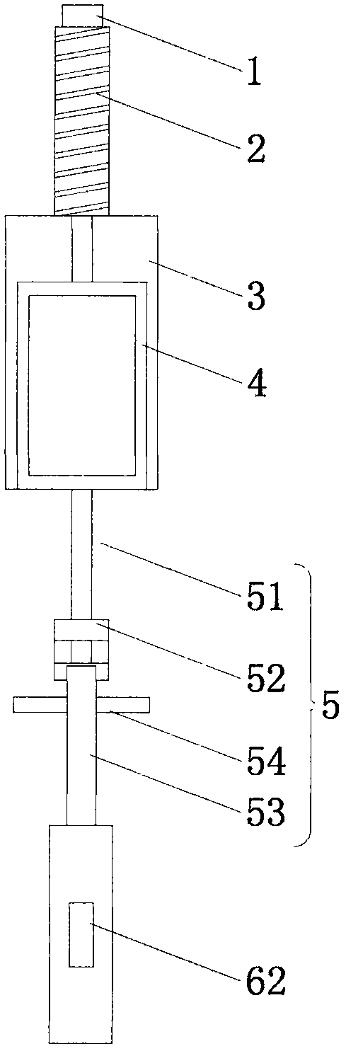 Bus hanging ring hand-pulled power collector