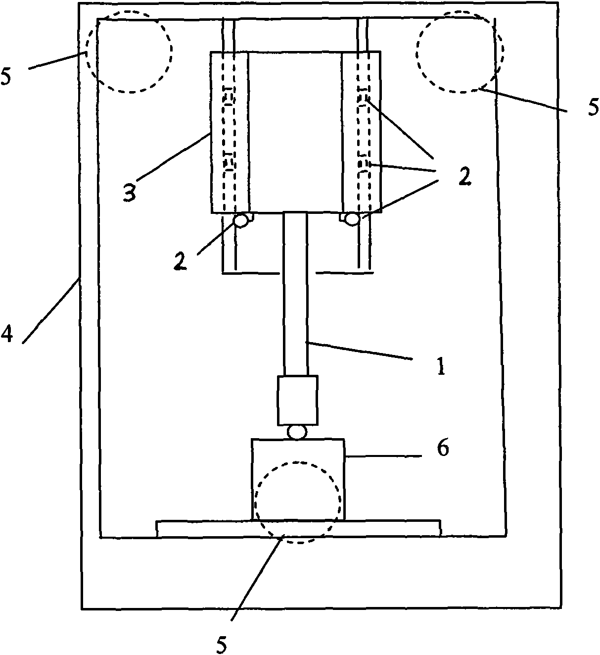 Digitizing automatic calibration device applied to runway surface friction coefficient testing car