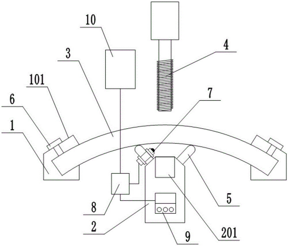 Multifunctional tapping device for irregular plate