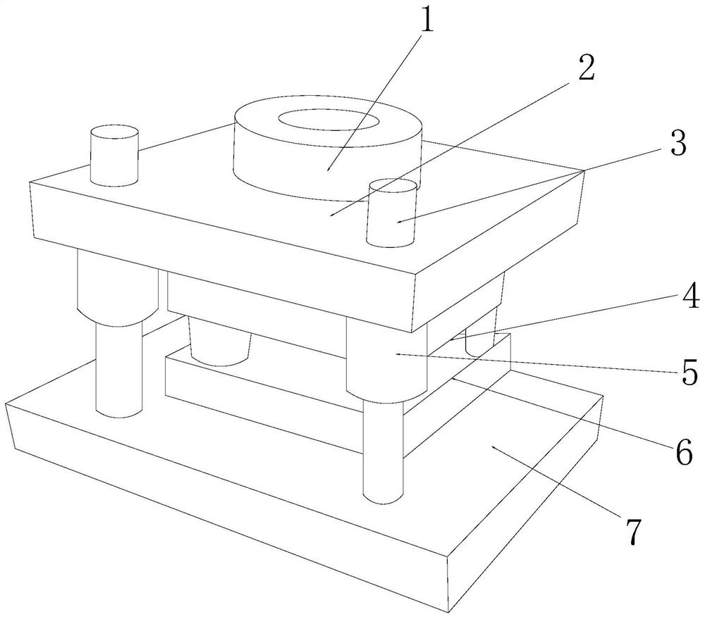 Automatic end cover locking mechanism for centrifugal mould