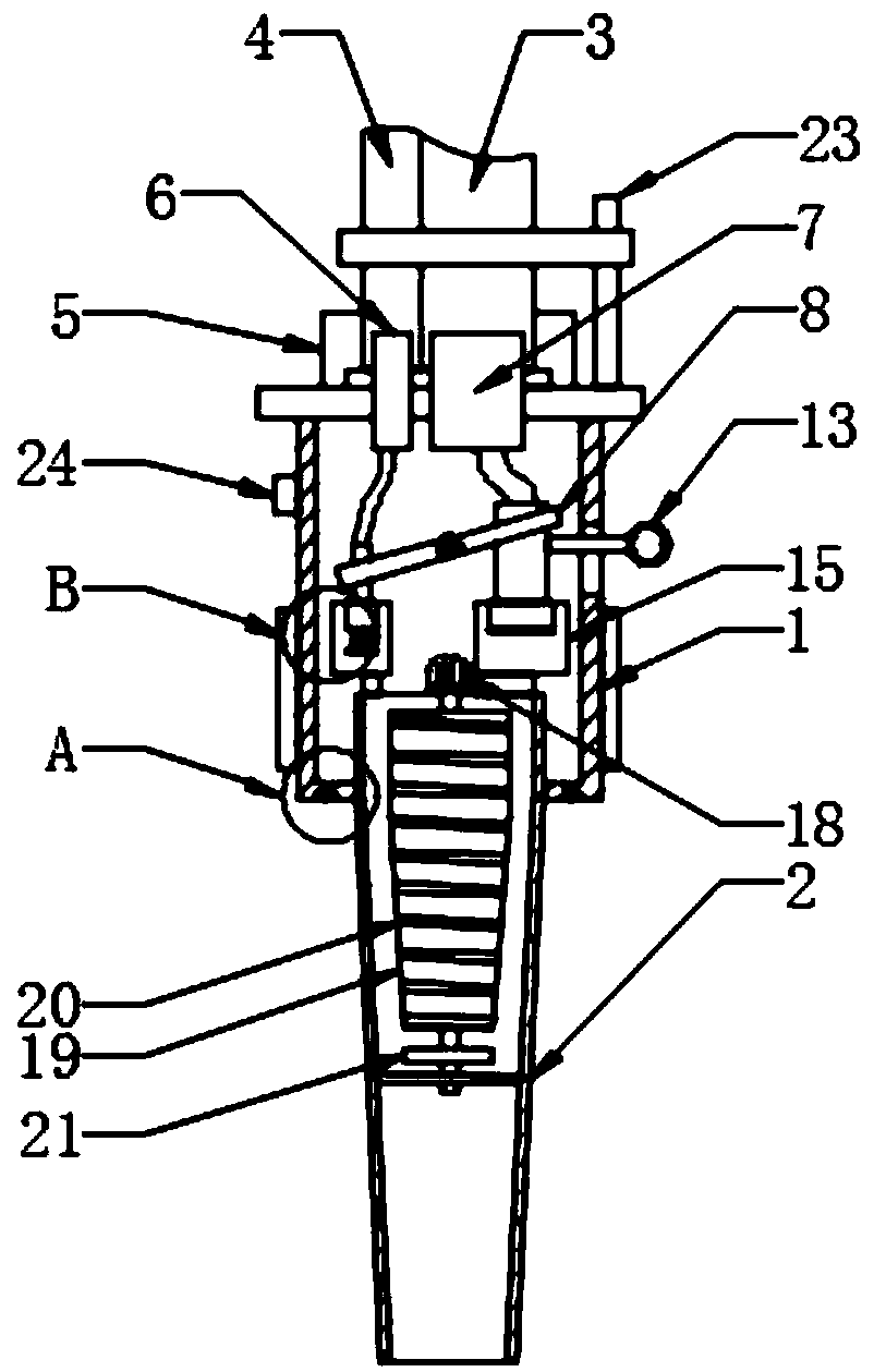 A laparoscopic surgery built-in suction device