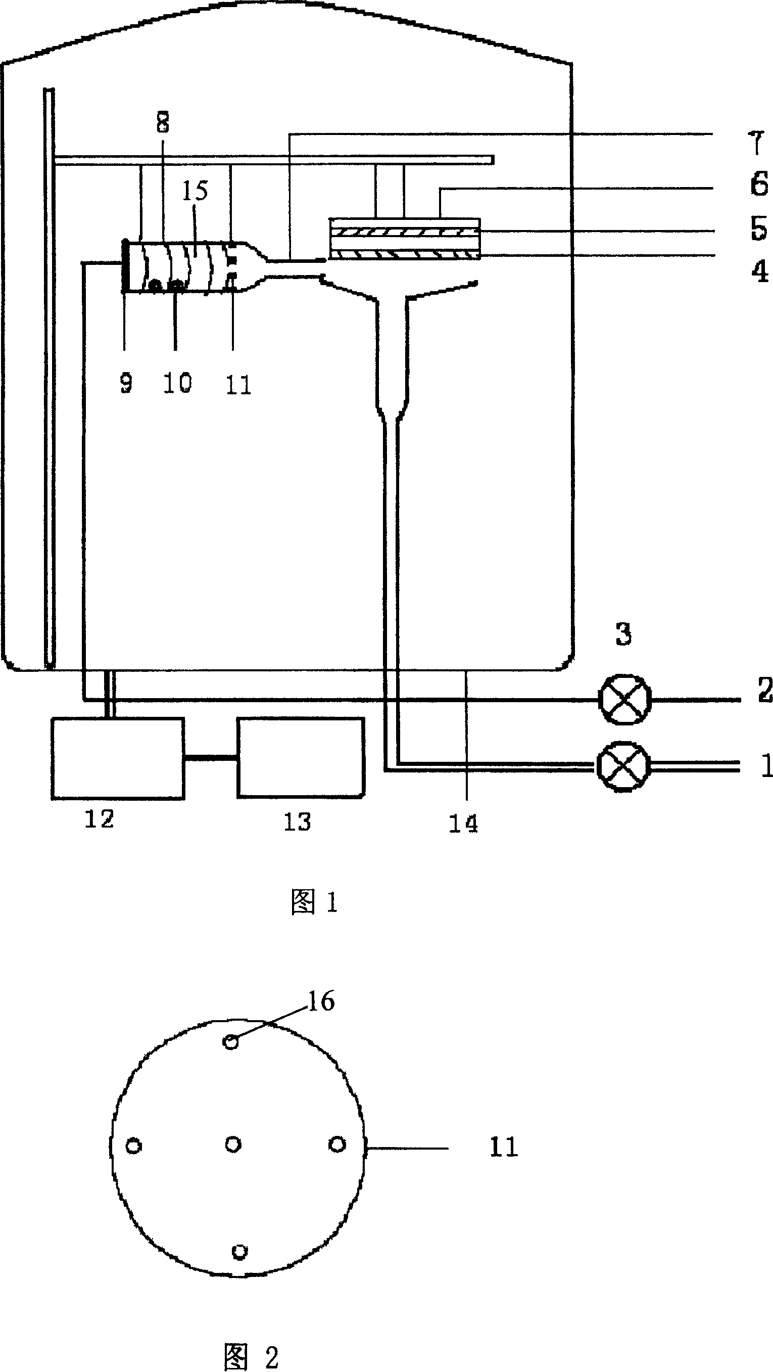 Method and device for preparing p-type zinc oxide crystal film by doping phosphorus