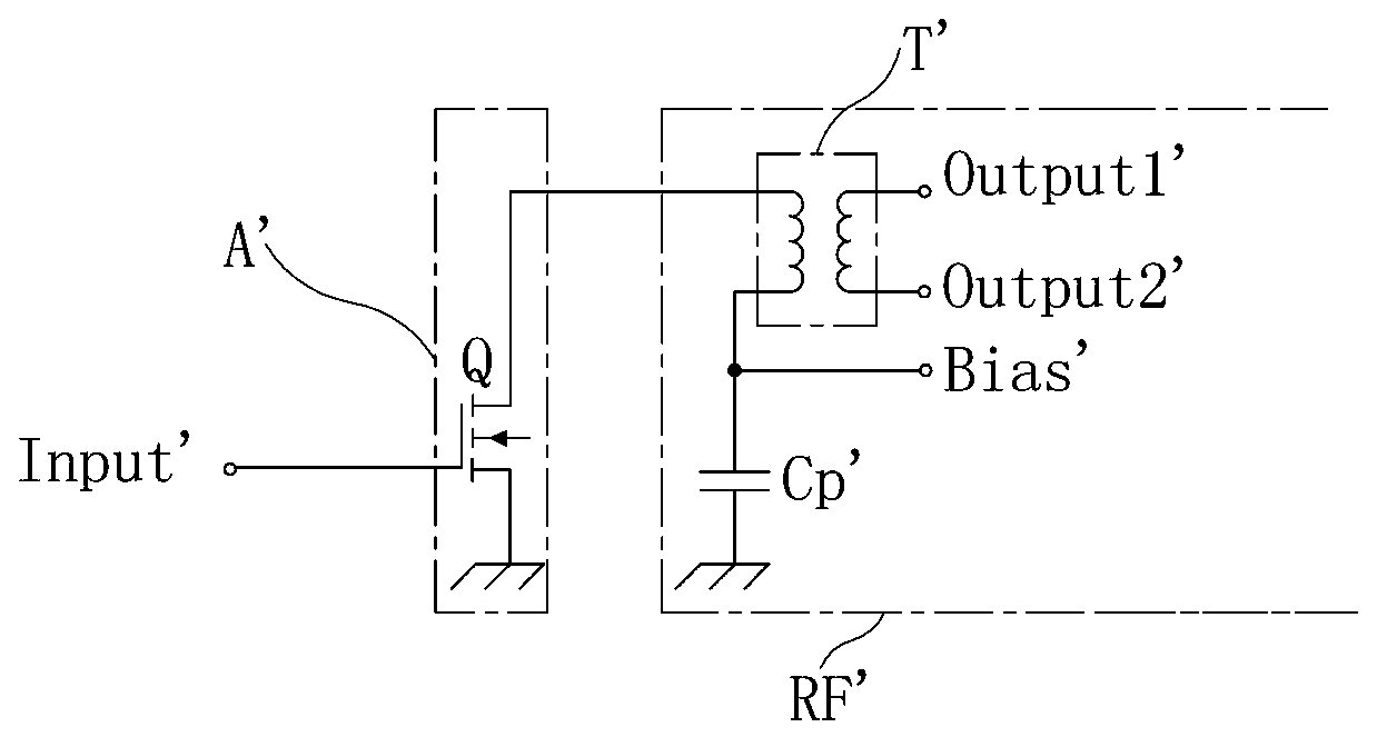 High-frequency low-noise amplifier circuit structure