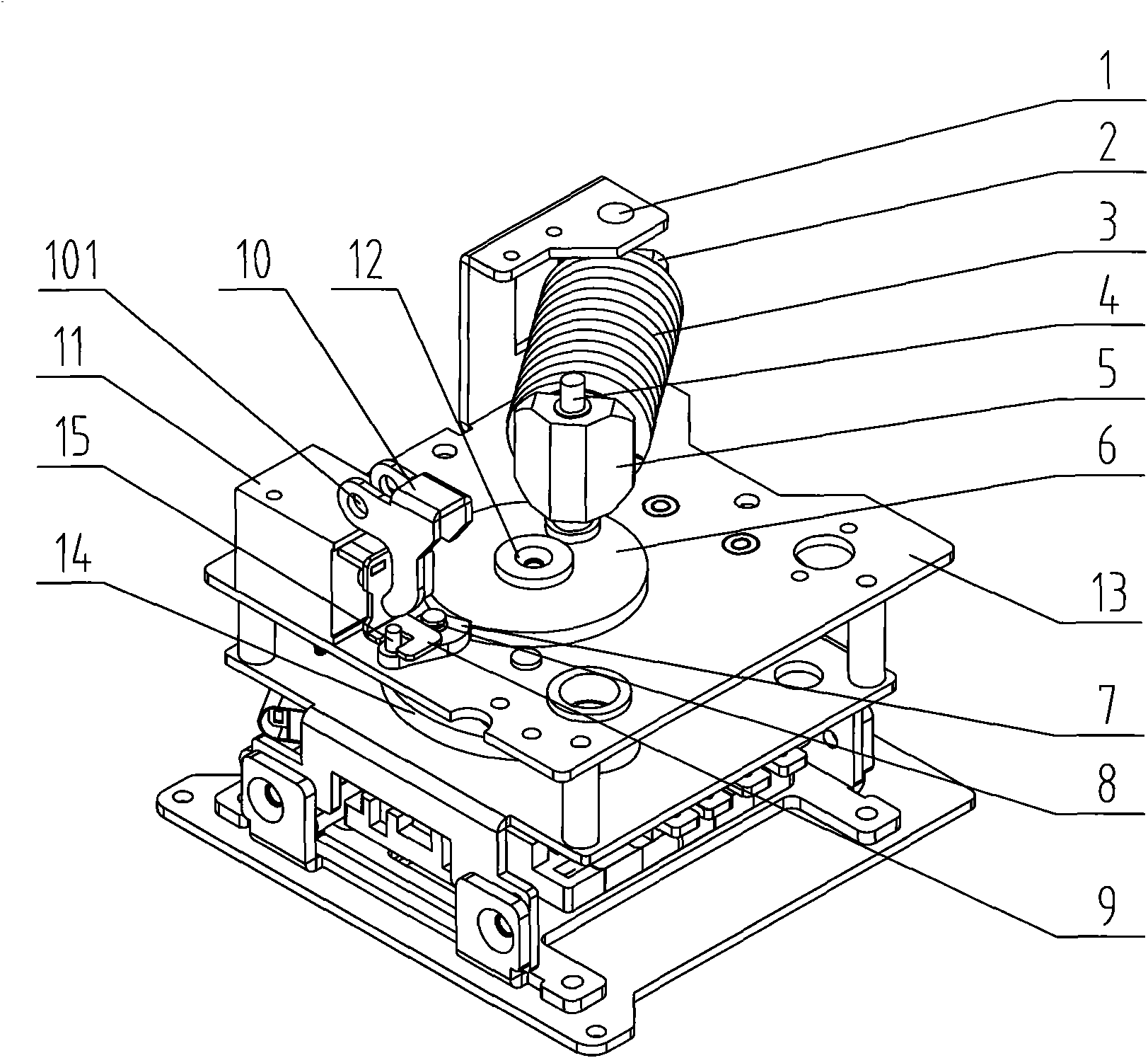 Energy-storing system of energy-storing electrically operated device