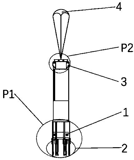 Parachuting type recovery method used for first-stage rocket body recovery