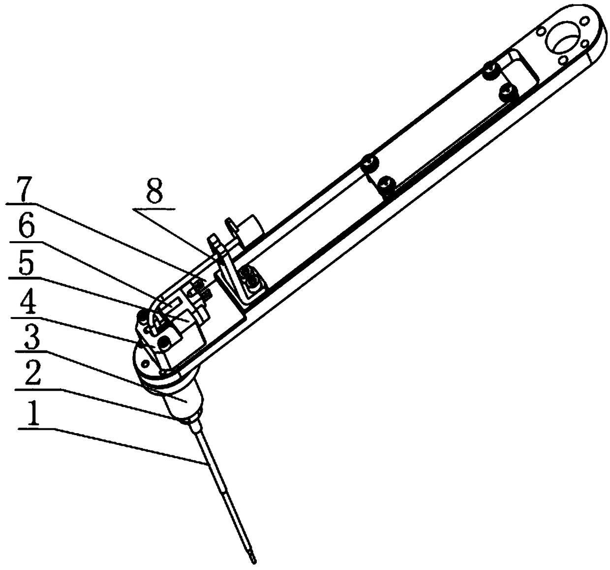 Cantilever structure with anti-collision and puncture functions