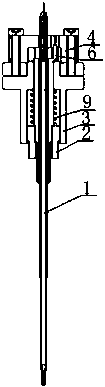 Cantilever structure with anti-collision and puncture functions